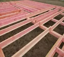 Обвязка и лаги пола в каркасном доме